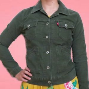 Women's Green Levi's Corduroy Jacket
